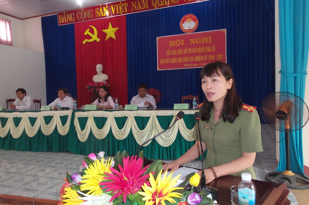 Nữ Phó giám đốc Công an đạt tỷ lệ phiếu đại biểu Quốc hội cao nhất tỉnh Đắk Lắk